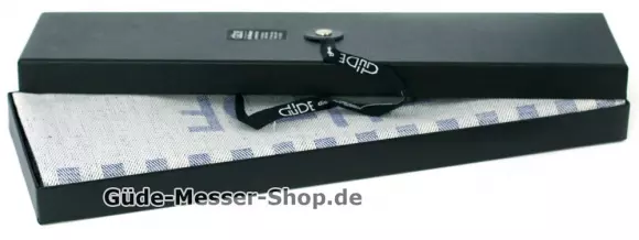 Geschenkkarton mit Handtuch für Messer 26 cm Klingenlänge Geschenkkarton mit Handtuch für Messer 26 cm Klingenlänge