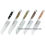 Santoku Serie Alpha 18 cm Klinge mit Kullen