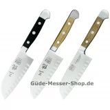 Santoku Serie Alpha 14 cm Klinge mit Kullen